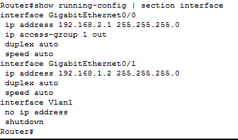 Show running config - packettracerlab.com